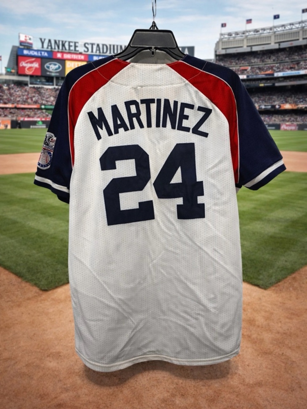 Majestic rare Tino Martinez #24 Baseball all star New York Yankees Jersey large